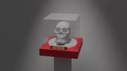 Skull  obj fbx Blend 3D model