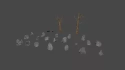 Small Nature Model Pack Low-poly 3D model