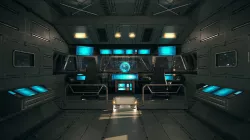 Spaceship Interior 03 Pilot Cockpit PBR 3D model