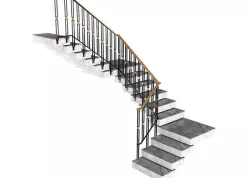 Stair Modern Art Deco style 3D model