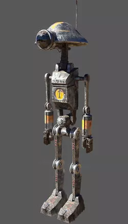 STAR WARS Pit Droid Low-poly 3D model