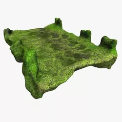 Stone Bridge - Moss 2 Low-poly 3D model
