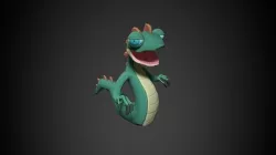 Stylized Lizard 01 Low-poly 3D model