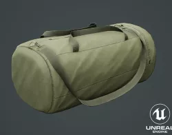 Survival Props Package - Military Bag Low-poly 3D model