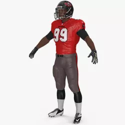 Tampa Bay Buccaneers American Football Player Fur 3D model