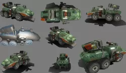 Tank GB Boss Low-poly 3D model