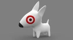 Target Mascot Bullseye 3D model