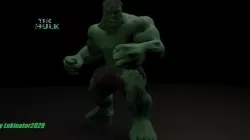 The Hulk Rigged And Animated  3D model
