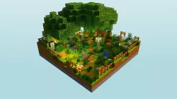 The Travelers Path - A Minecraft Journey Tile Low-poly 3D model