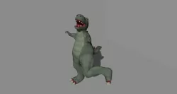Timesplitters Dinosaur rigged Low-poly 3D model Low-poly 3D model