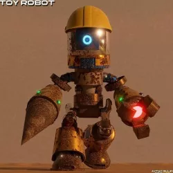 Toy Robot 3D Model Low-poly 3D model