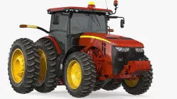Tractor Dual Wheels Rigged 3D model