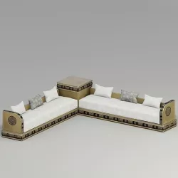 Traditional Moroccan sofa 3D model