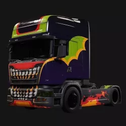 Truck semi paint job Low-poly 3D model