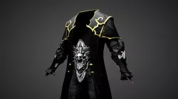 Vampire cloth Black Gabriel  Low-poly 3D model