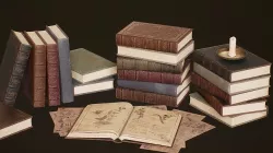 Victorian Books - PBR Game Ready Low-poly 3D model