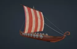  viking ship - Viking boat - blender 3D model