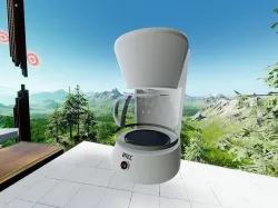 VR Ready - Coffee Maker with Pot 3D model