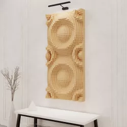 Wall Art Scene With Parametric Design Art Made With Blender 3D model