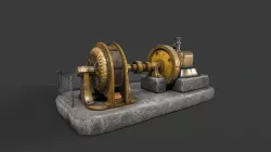 Water turbine Generator 3D model