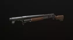 Winchester 1897 Lowpoly gameready Low-poly 3D model