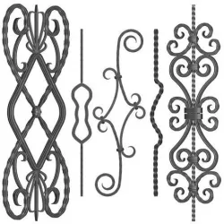 Wrought iron panel No 09 3D model