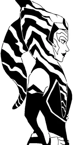 Ahsoka Tano stencil 4