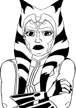 Ahsoka Tano stencil 5