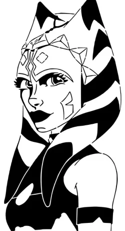 Ahsoka Tano stencil 6