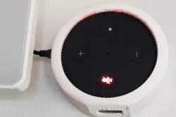 Alexa Dot 2nd Gen Red Ring cover and wall mount