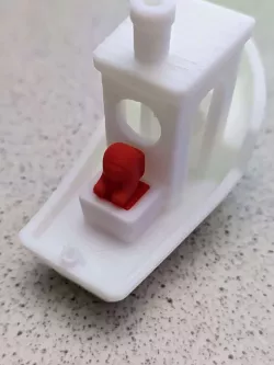 Among us sitting in 3Dbenchy boat