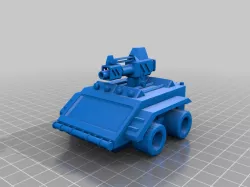 ATV with autocannon mounted on top
