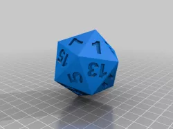 D20 blank 20