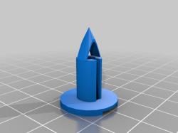 Clips peugeot 6mm 3d model for 3d printers free