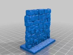 HeroQuest wall 1x2 - for two spaces