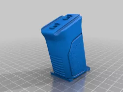Lengthened MLOK Angled Vertical Foregrip using Magpul OEM hardware