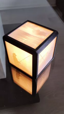 Lithophane Cube Light