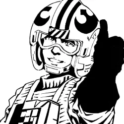 Luke Skywalker stencil 2