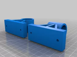 My Customized Parametric Ceiling Curtain Rod Mount