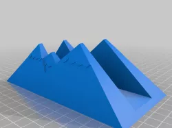 My Customized Vertical Laptop Holder - Mountain Look