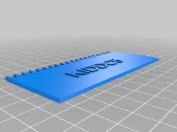 My Customized Wax Comb With Text