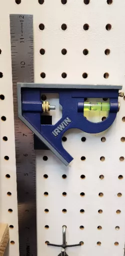 Pegboard Combination Square Holder