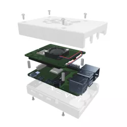 Raspbery pi 4 with POE Hat case