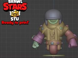 Figurine-grom-brawl Stars-3d Printing 