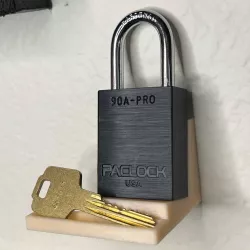Wall Mountable Padlock Display Stand - Medium Flat