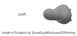yush. (Super Mario: Cursed Yoshi Head)