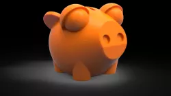 3D Flying Piggy bank