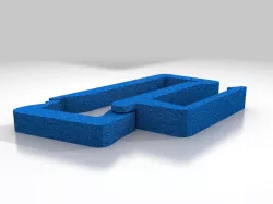 50x20mm wood profile cable holder