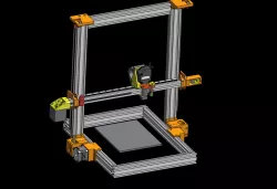 A Belted Zaxis AM8 3dprinter - step files included