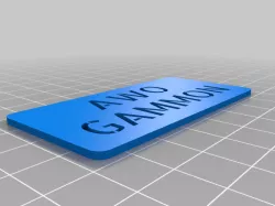 AWO GAMMON STENCIL